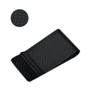 carbon fiber money clip and card holder smooth surface