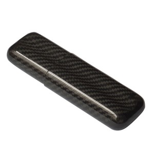 factory low price Money Clip With Band - Carbon Fiber Cigar Case For 2 Tubes – XieChuang