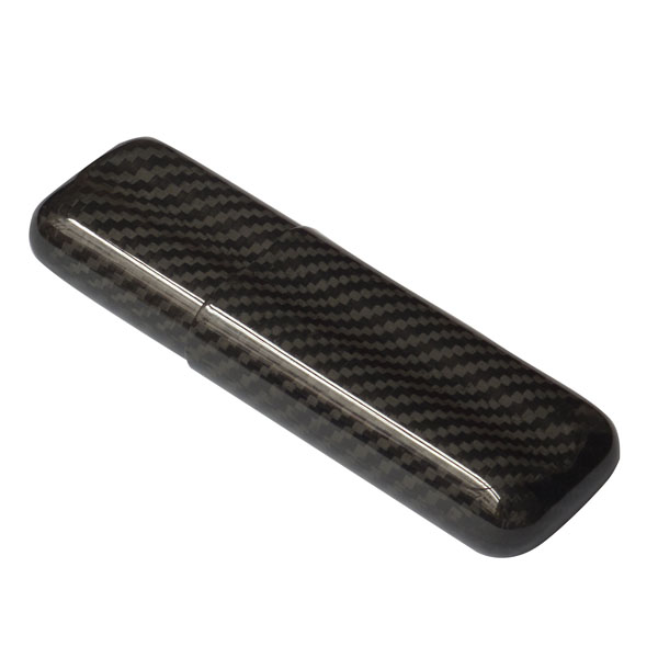 factory low price Money Clip With Band - Carbon Fiber Cigar Case For 2 Tubes – XieChuang