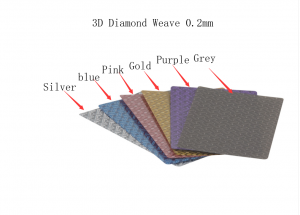 New style carbon fiber plate 3D Diamond weave