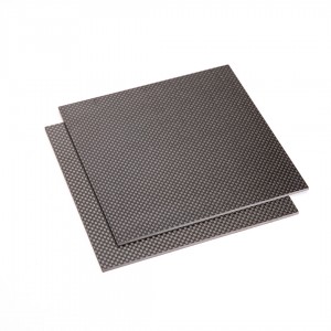Plain matte carbon fibre sheet