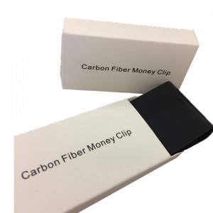 carbon fiber money clip and card holder smooth surface