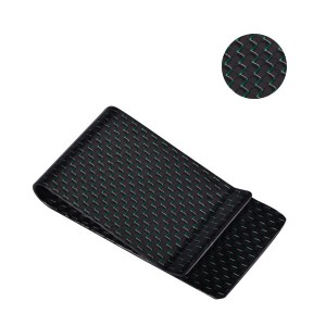 carbon fiber money clip and card holder smooth surface