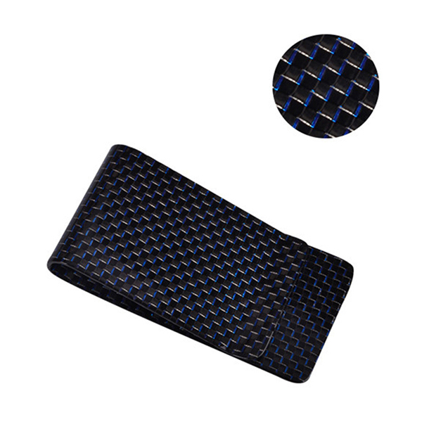 New Fashion Design for Usa License Plate Frames - Carbon Fiber Money Clip With Blue Silk – XieChuang