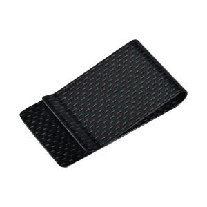 carbon fiber money clip and card holder smooth surface