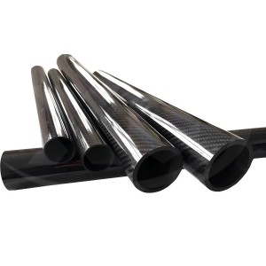 Carbon tubes Glo 3K Twill glossy OD 6-200mm length 1500mm