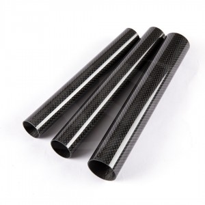 Carbon round tubes 3k Plain glossy OD 6-200mm length 1500mm