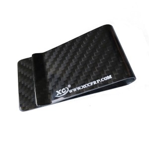 carbon fiber & leather money clip wallet high strength