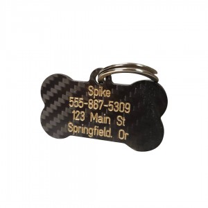 Custom Carbon Fiber Keychain Pet tag – Dog Tag