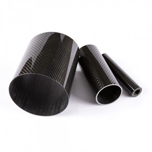 Carbon fiber round  tubes with different color 6-50mm