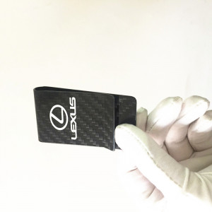 Personalized money clip,carbon fiber wallet with money clip