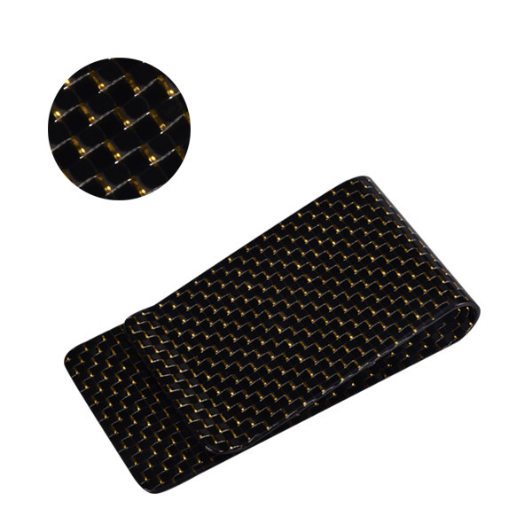 2018 Good Quality Factory Price Carbon Tube - Carbon Fiber Money Clip With Gold Silk – XieChuang detail pictures