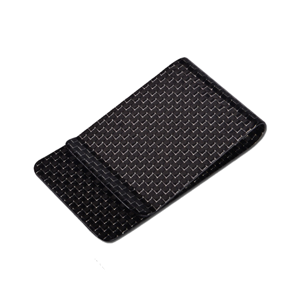 ODM Supplier Decorative License Plate Frames - Carbon Fiber Money Clip With Silver Silk – XieChuang detail pictures