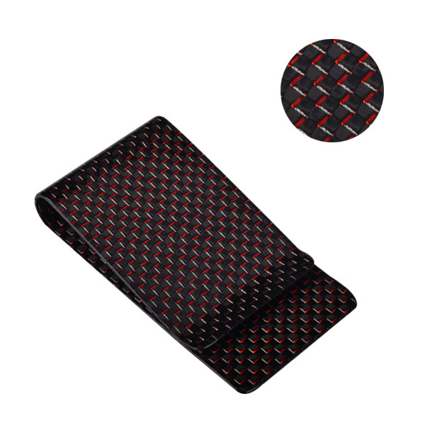 Professional China 18mm Carbon Fiber Tube - Carbon Fiber Money Clip With Red Silk – XieChuang