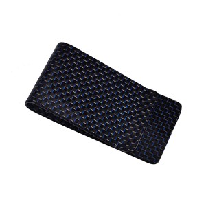 Special Price for Carbon Business Cards - Carbon Fiber Money Clip With Blue Silk – XieChuang