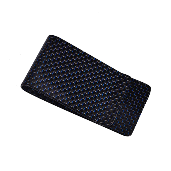 Special Price for Carbon Business Cards - Carbon Fiber Money Clip With Blue Silk – XieChuang Featured Image