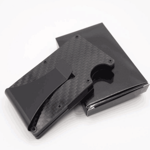 Carbon fiber money clip wallet