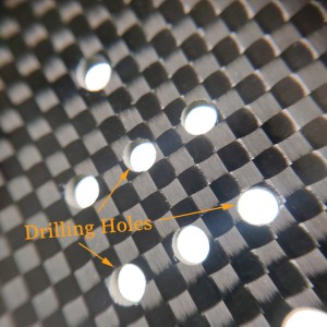 carbon fiber drilling holes