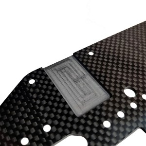 Laser engrave carbon fiber sheet