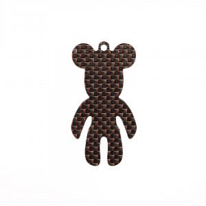 Carbonfaser Schlüsselanhänger Flaschenöffner personalisierte Mode roten Draht