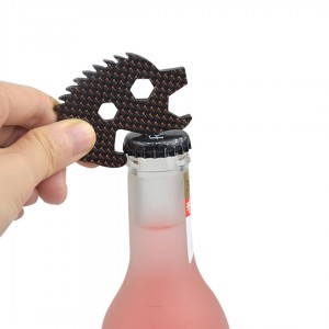 Carbonfaser Schlüsselanhänger Flaschenöffner personalisierte Mode roten Draht