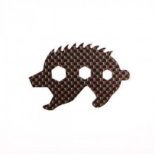 Carbonfaser Schlüsselanhänger Flaschenöffner personalisierte Mode roten Draht