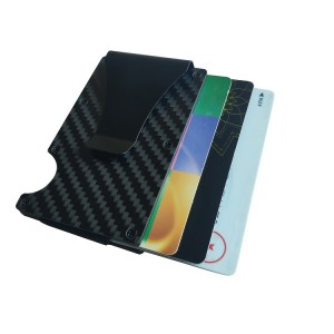 Carbon fiber money clip wallet