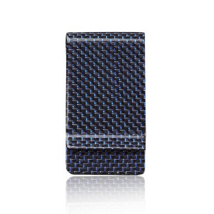 carbon fiber money clip credit card holder plain weave