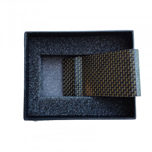 Best gift high end carbon fiber personalized money clip