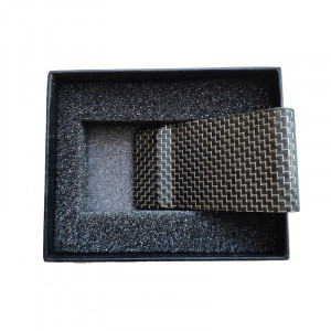 Best gift high end carbon fiber personalized money clip