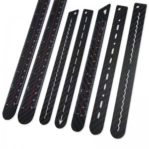 customized carbon fiber ruler customized