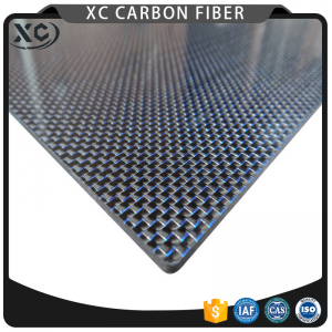 carbon fiber plate with color silk