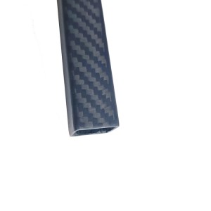 Matte finish carbon fiber rectangular/square tubes