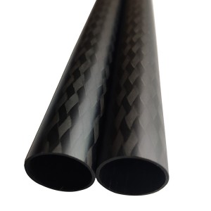 Pull winding carbon fiber tubes
