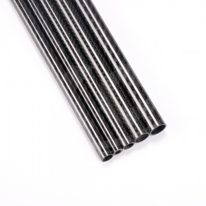 Carbon round tubes 3k Plain glossy OD 6-200mm length 1500mm