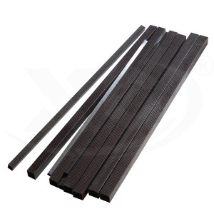 Tubo Quadrato In Fibra Di Carbonio