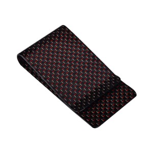 Professional Factory for Discount Car Audio - Carbon Fiber Money Clip With Red Silk – XieChuang