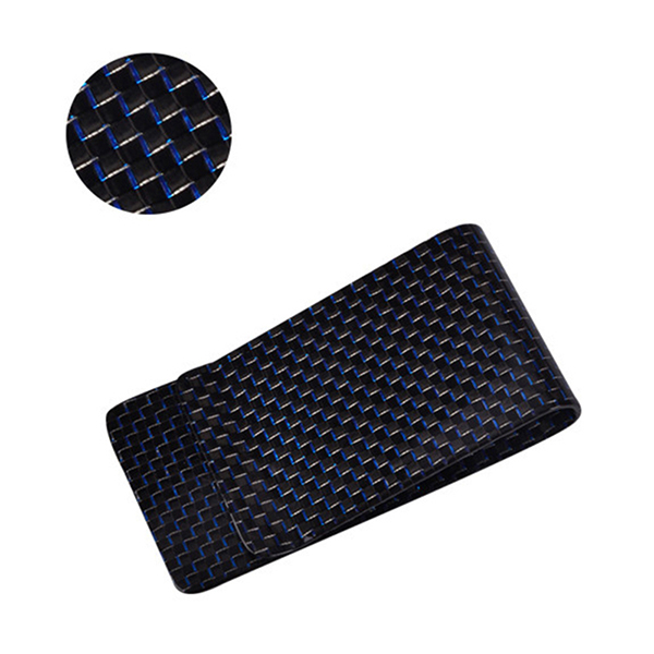 Best quality Infrared Ceiling Panel Heater - Carbon Fiber Money Clip With Blue Silk – XieChuang detail pictures