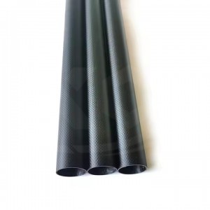 Carbon round tubes 3k Plain glossy OD 6-200mm length 1500mm