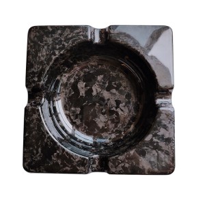 square forged carbon fiber ashtray
