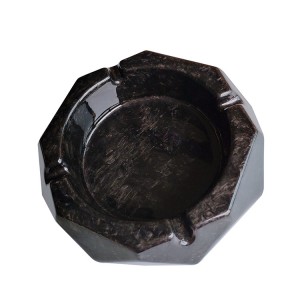 round forged carbon fiber cigar ashtray