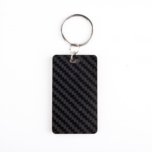 Carbon fiber keychain glue dropping pendant high quality custom