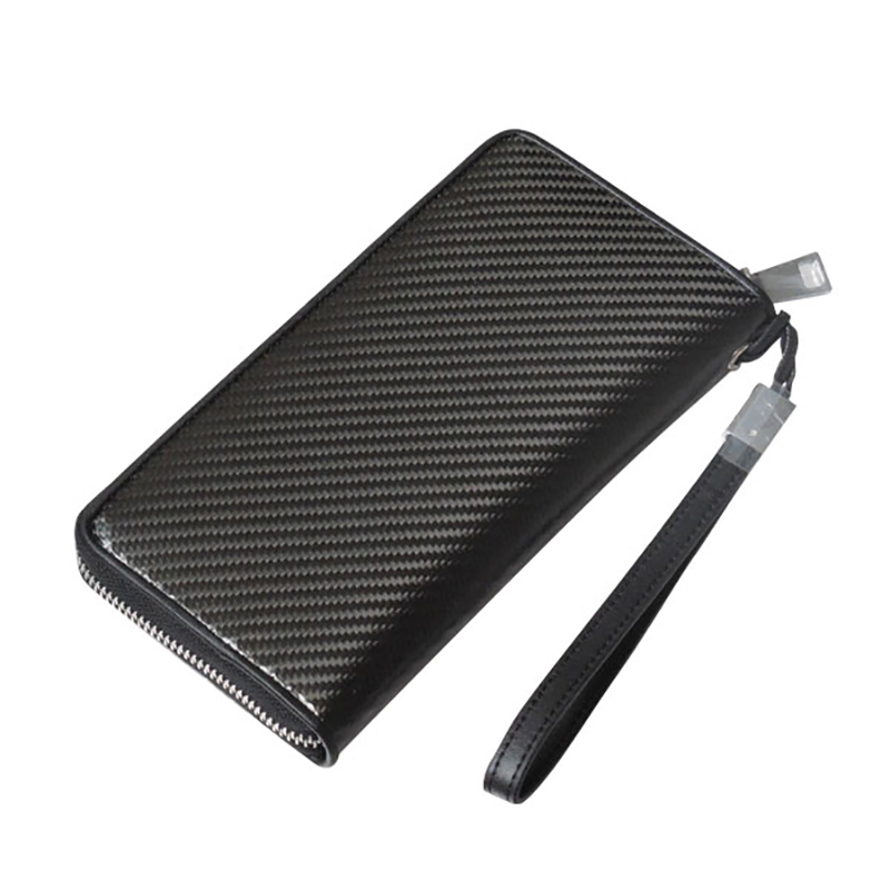 100% Original Custom Carbon Fibre Sheets - Zipper Carbon Wallet – XieChuang