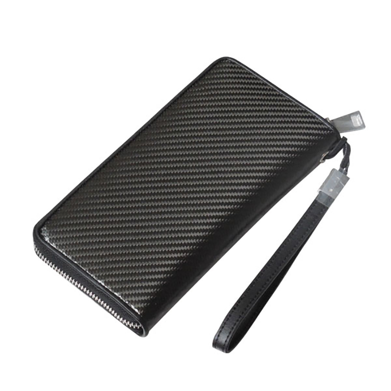 Personlized Products Carbon Fiber Poker - Zipper Carbon Wallet – XieChuang