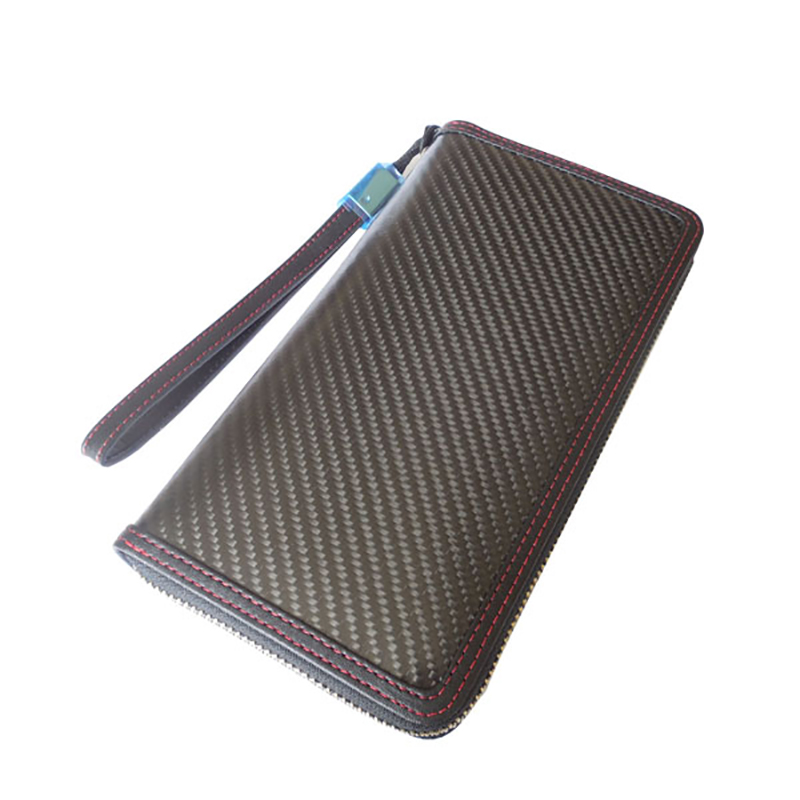 Factory Directly supply Slim Credit Card Holder - Zipper Carbon Wallet – XieChuang detail pictures