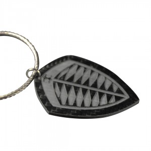 High quality carbon fiber key custom pendant beautiful
